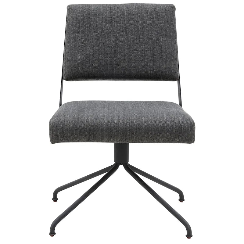 Vegan Leather Swivel Office Chair with Gold Legs - 22Wx24Dx34H