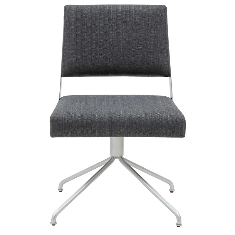 Vegan Leather Swivel Office Chair with Gold Legs - 22Wx24Dx34H