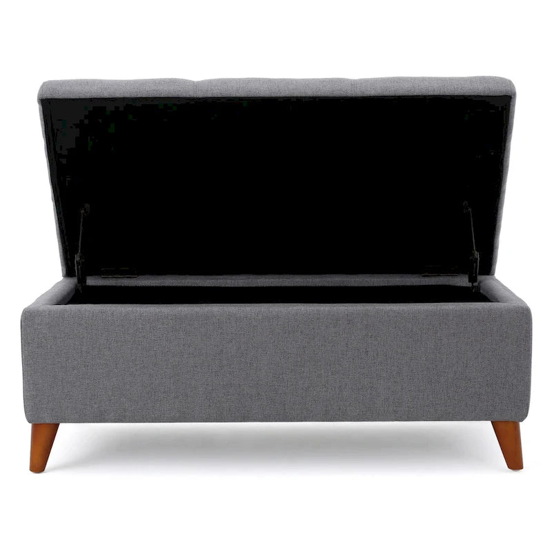 Bohemian Denim 18-Inch Cylinder Pouf
