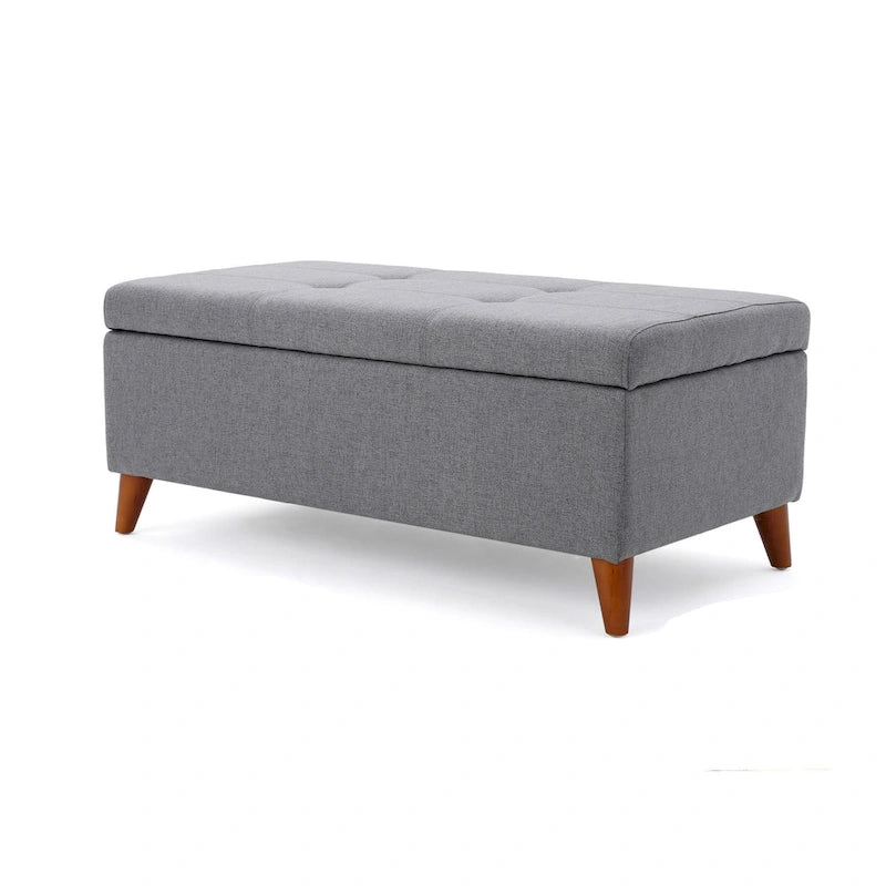 Bohemian Denim 18-Inch Cylinder Pouf