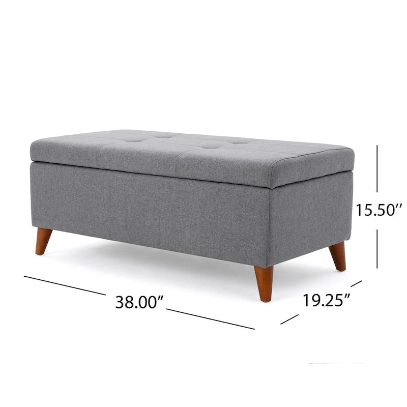 Bohemian Denim 18-Inch Cylinder Pouf