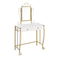 Vanity Mirror Table Set
