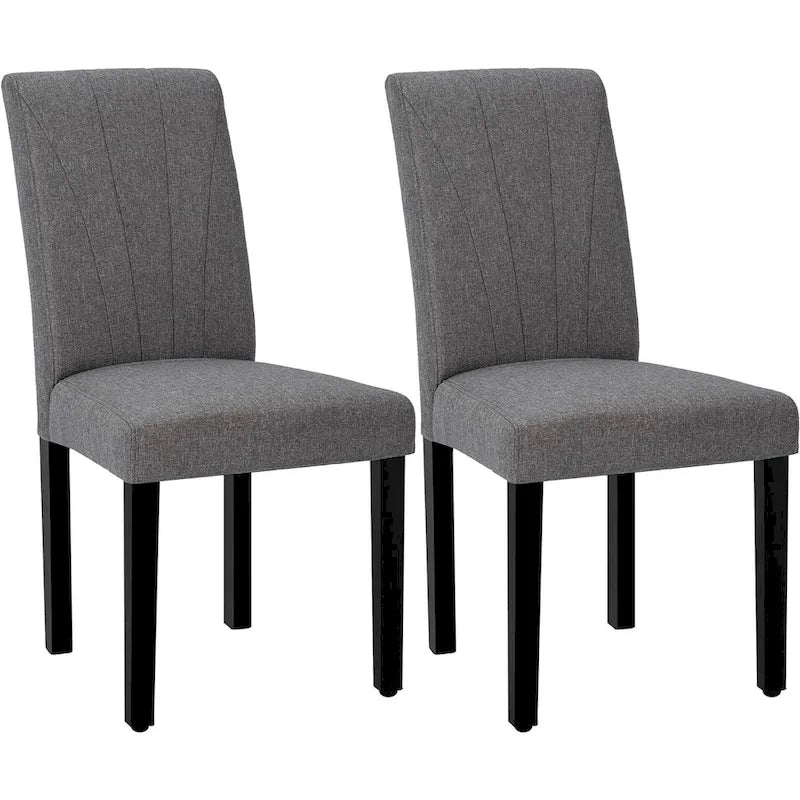 Upholstered Parson Dining Chairs Set of 2 - 37H