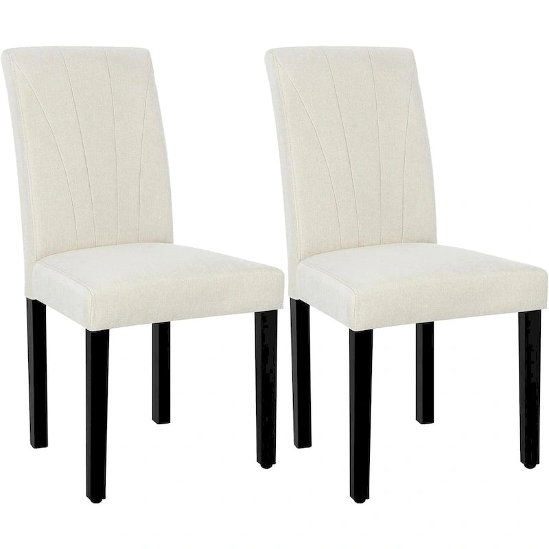 Ensemble de 2 chaises de salle à manger rembourrées de style Parson - 37H