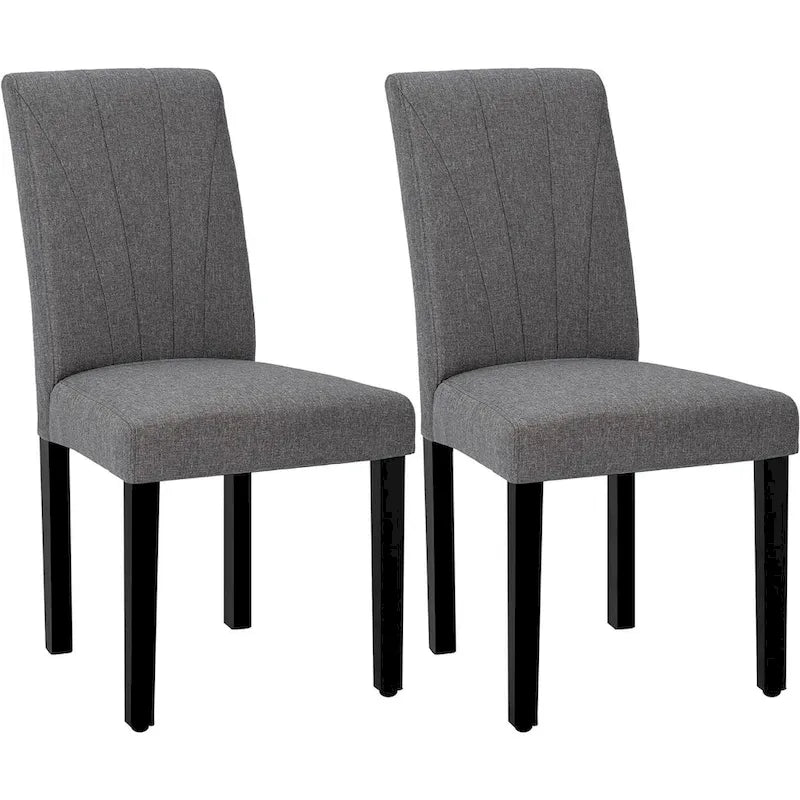 Ensemble de 2 chaises de salle à manger rembourrées de style Parson - 37H