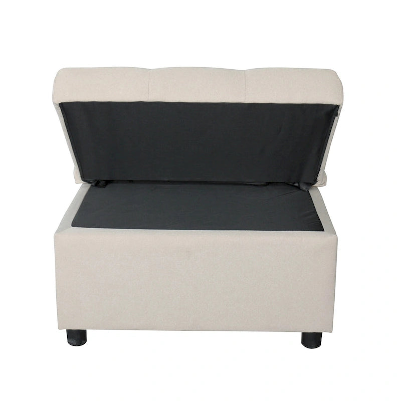 Divano letto pouf pieghevole multifunzionale, convertibile in poltrona relax e letto singolo (portata 264lb)