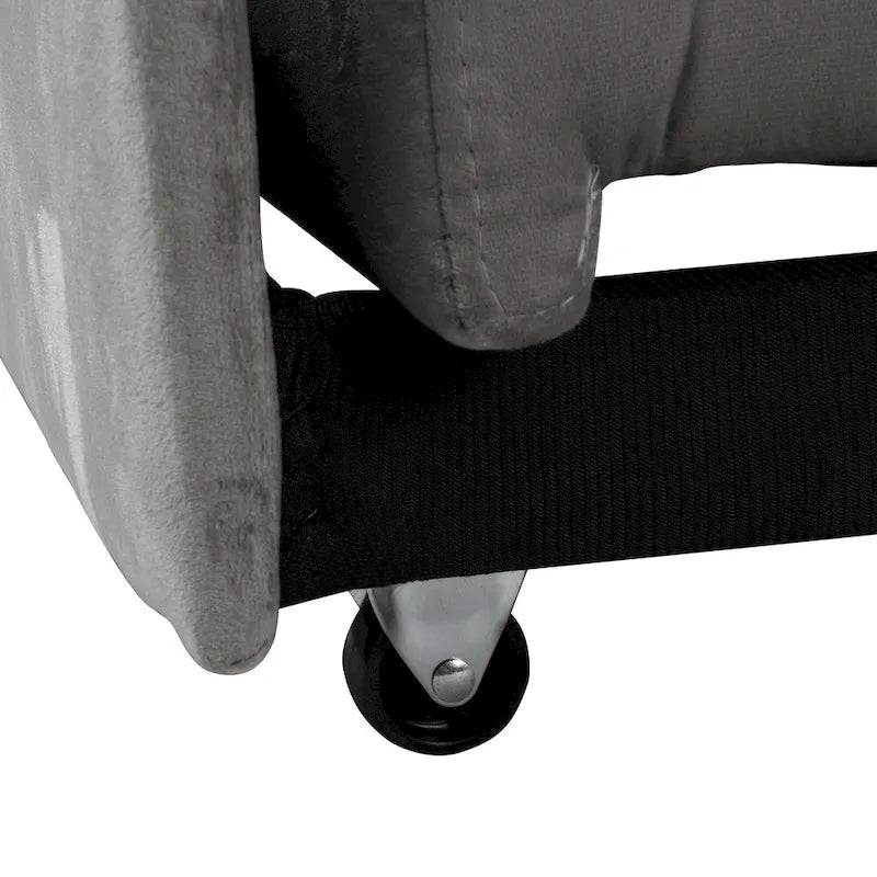 Divano letto pouf pieghevole multifunzionale, convertibile in poltrona relax e letto singolo (portata 264lb)