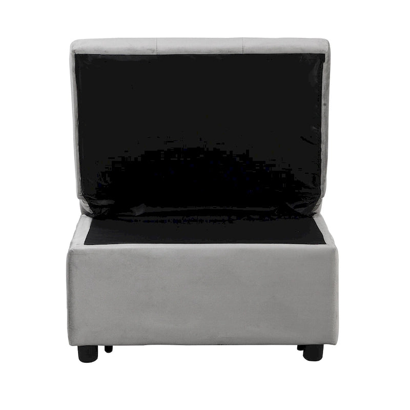 Divano letto pouf pieghevole multifunzionale, convertibile in poltrona relax e letto singolo (portata 264lb)
