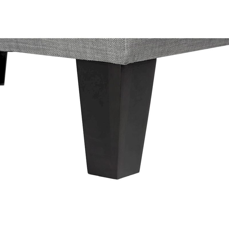Button Tufted Square Upholstered Ottoman