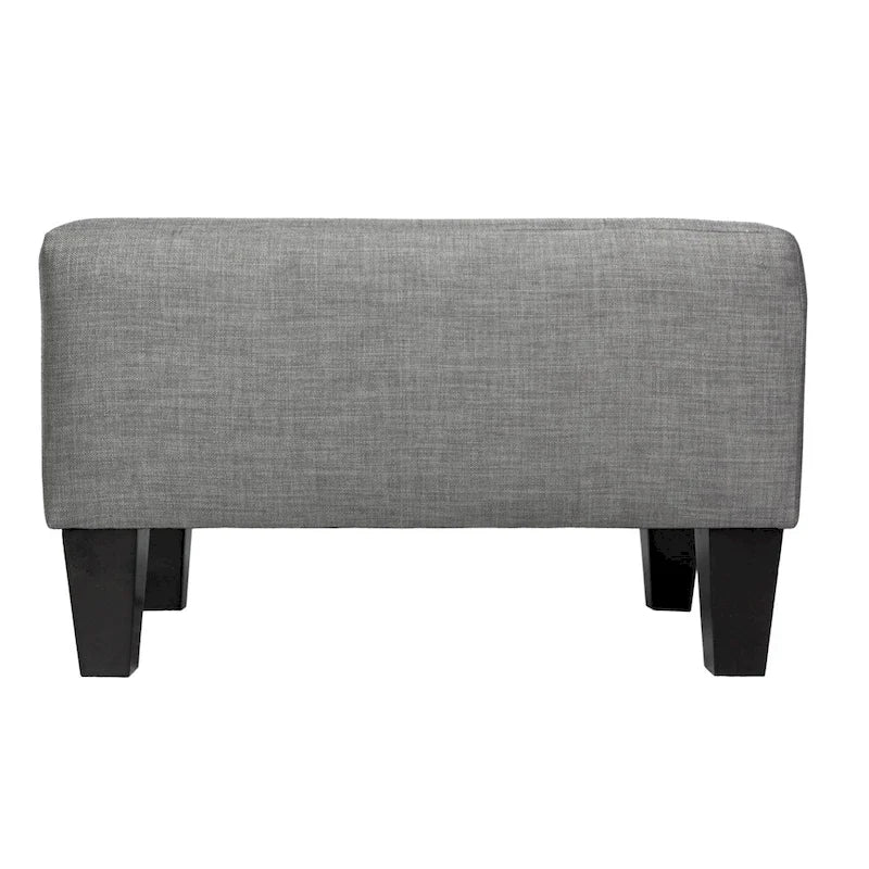 Button Tufted Square Upholstered Ottoman