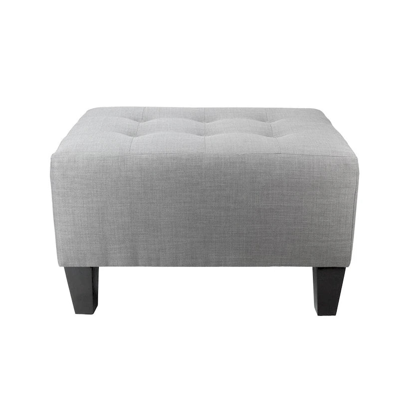Button Tufted Square Upholstered Ottoman