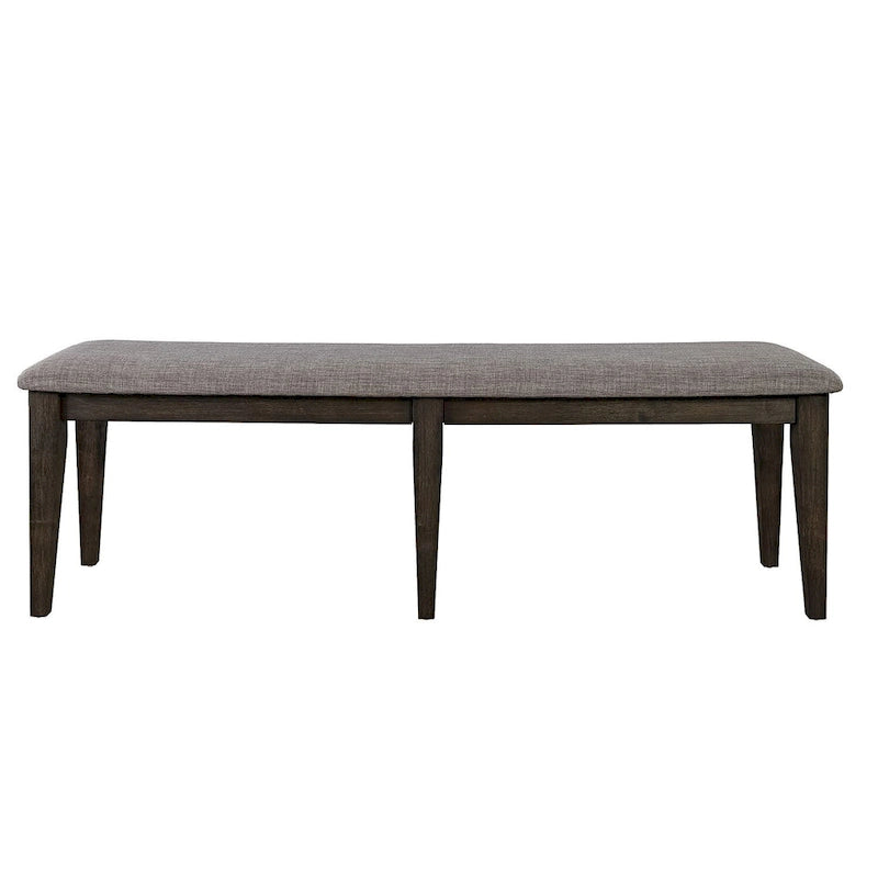 Dark Chestnut Upholstered Bench