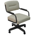 Chaise de cuisine pivotante et inclinable sur roulettes - assise de 18 pouces