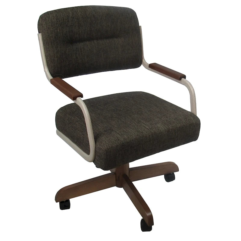 Swivel Tilt Kitchen Caster Chair with Wheels - 18 inch Seat