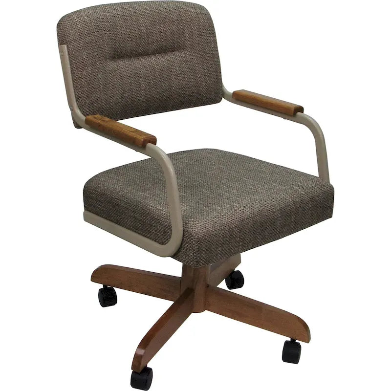 Swivel Tilt Kitchen Caster Chair with Wheels - 18 inch Seat