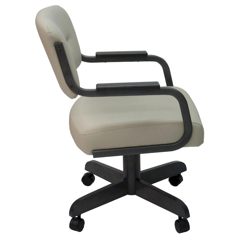 Swivel Tilt Kitchen Caster Chair with Wheels - 18 inch Seat