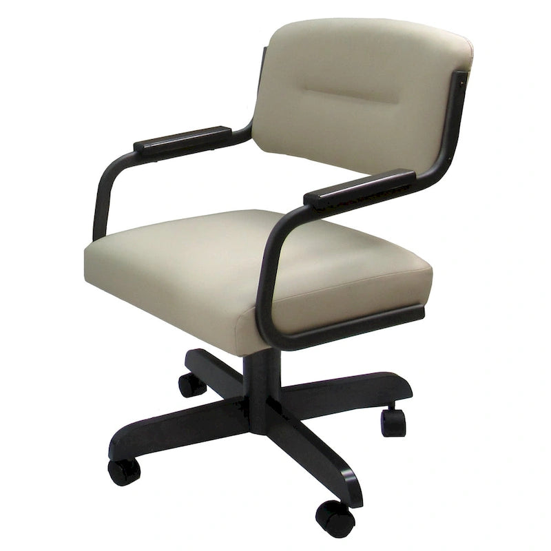 Swivel Tilt Kitchen Caster Chair with Wheels - 18 inch Seat