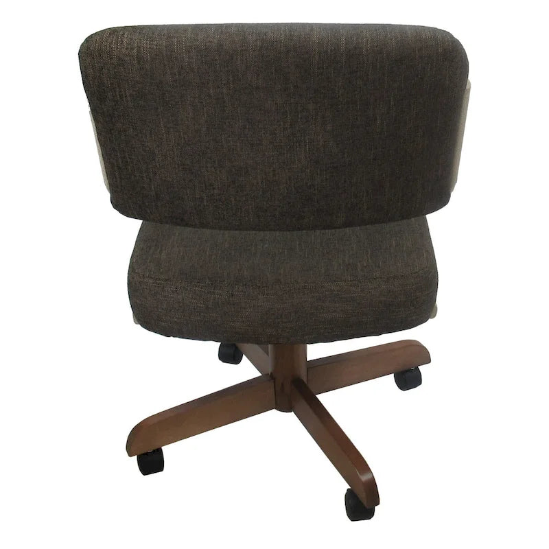 Chaise de cuisine pivotante et inclinable sur roulettes - assise de 18 pouces