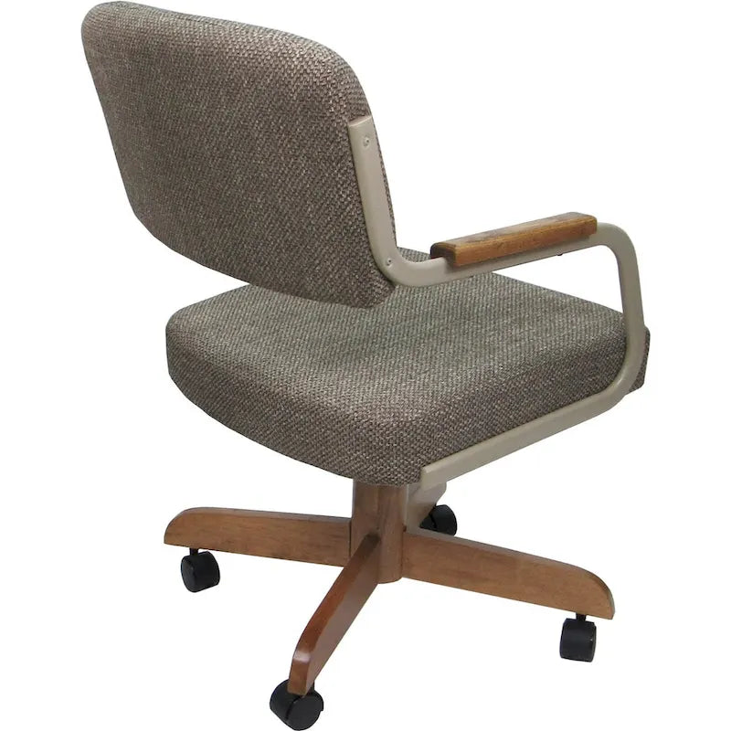 Chaise de cuisine pivotante et inclinable sur roulettes - assise de 18 pouces