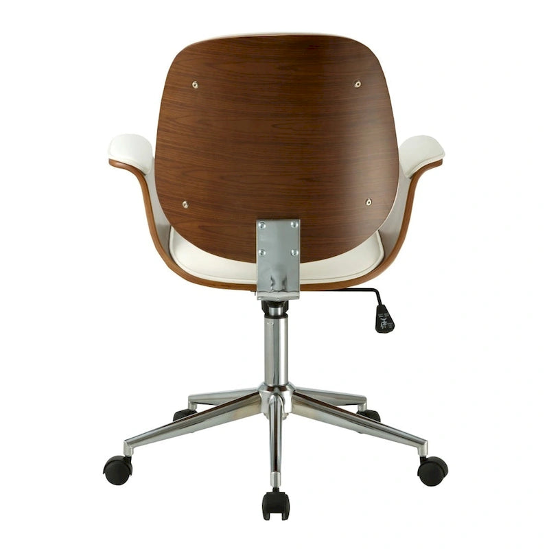 Bürostuhl im Mid-Century-Stil aus Kunstleder