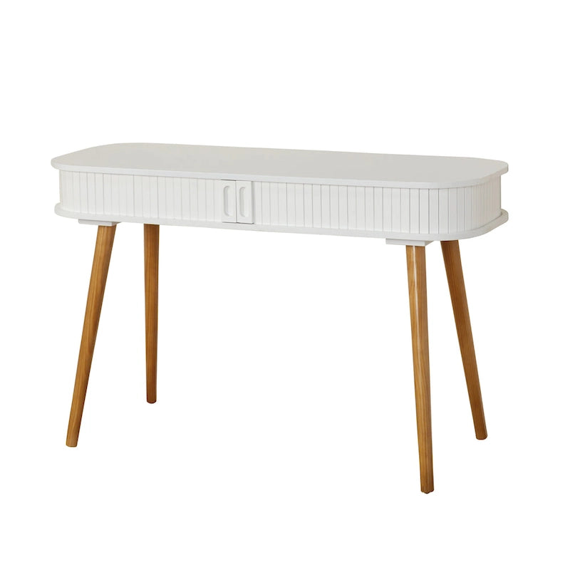 Mid-Century Modern Writing Desk with Hidden Storage