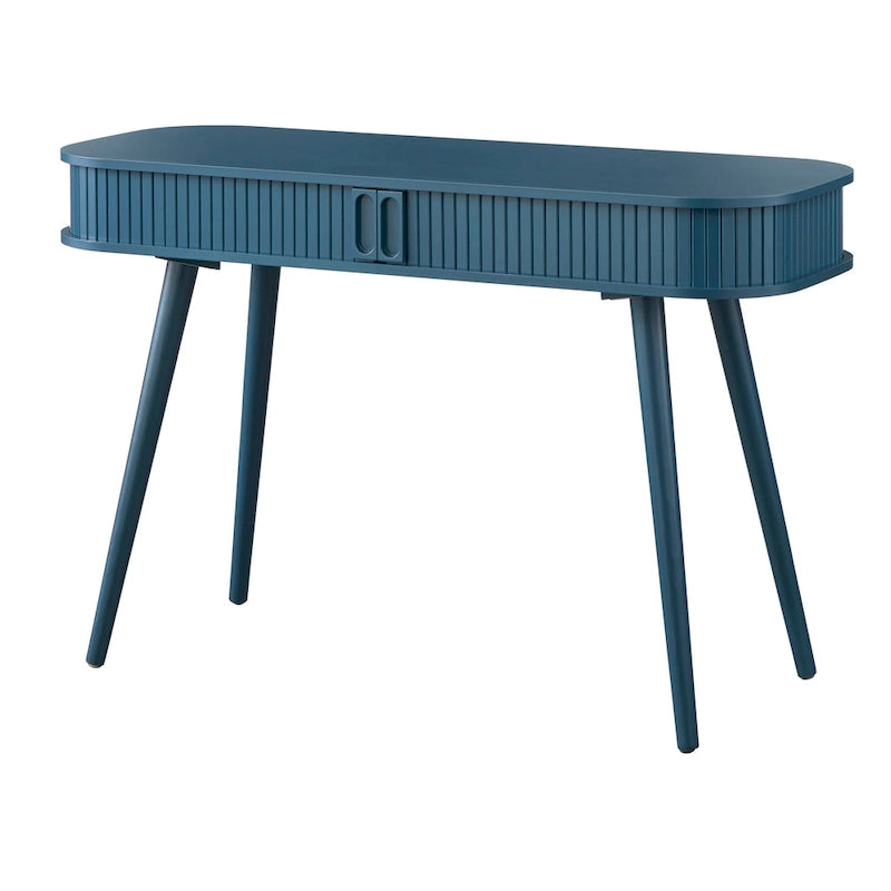 Schreibtisch im Mid-Century-Modern-Stil mit verborgenem Stauraum
