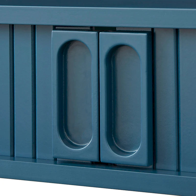 Schreibtisch im Mid-Century-Modern-Stil mit verborgenem Stauraum