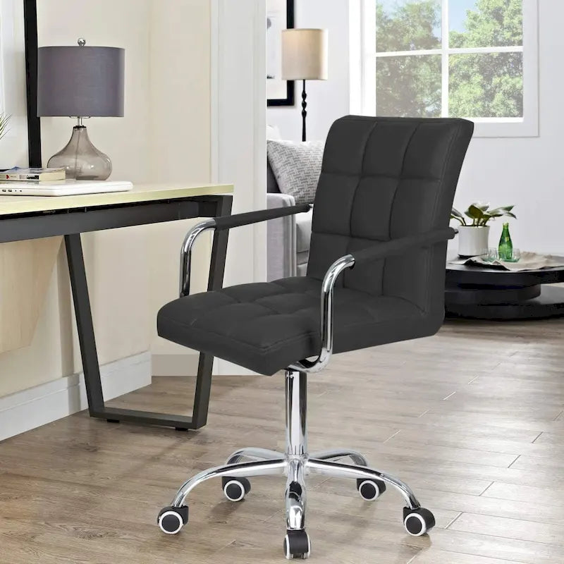 Adjustable Height Mid-Back Office Desk Chair