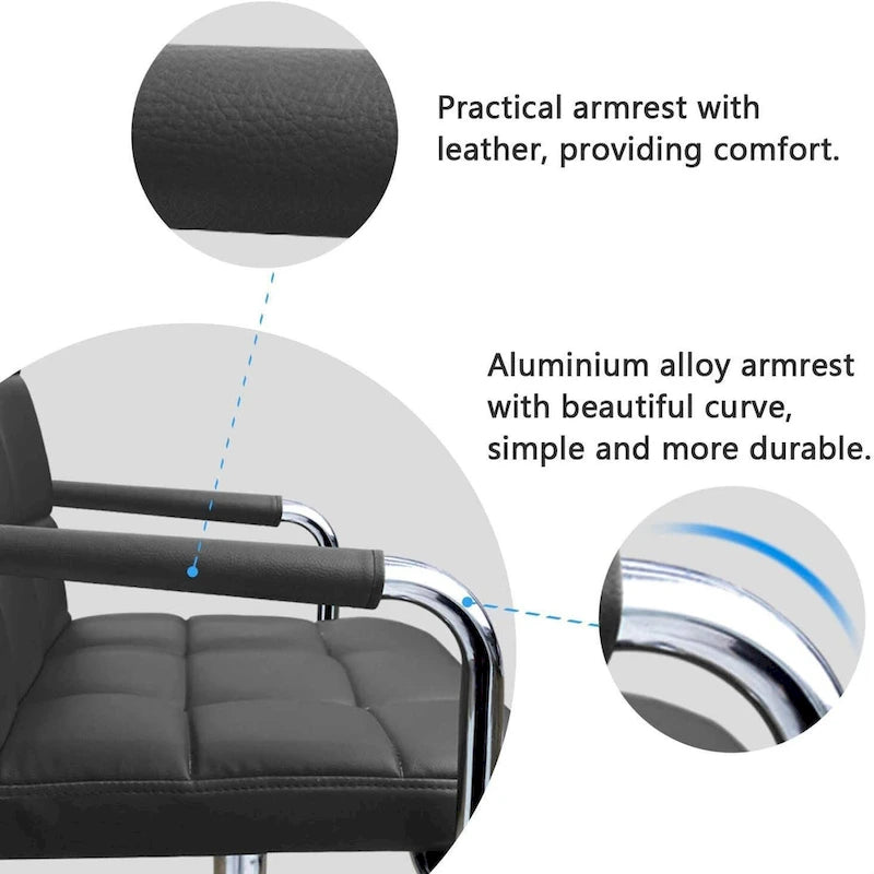 Adjustable Height Mid-Back Office Desk Chair