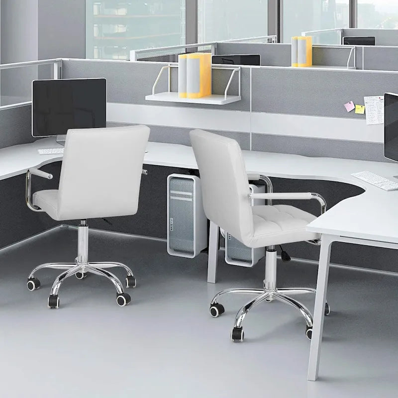 Adjustable Height Mid-Back Office Desk Chair