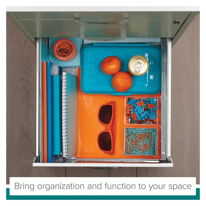 18" Deep 3-Drawer Organizer File Cabinet - Off-White