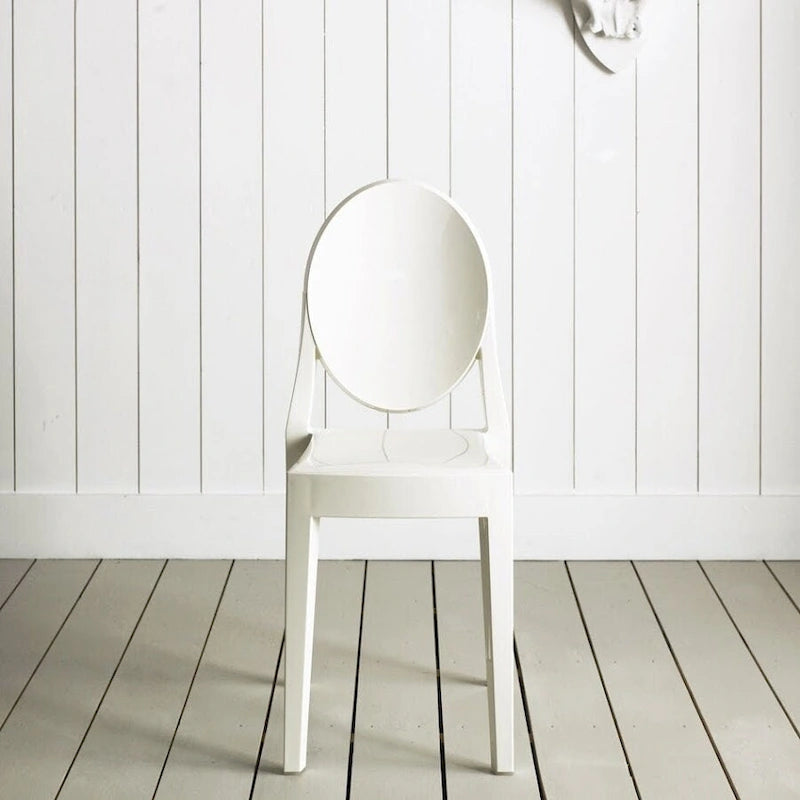 Stackable Crystal Clear Polycarbonate Side Chair - Indoor/Outdoor