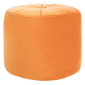 Pouf ottoman cylindrique en velours