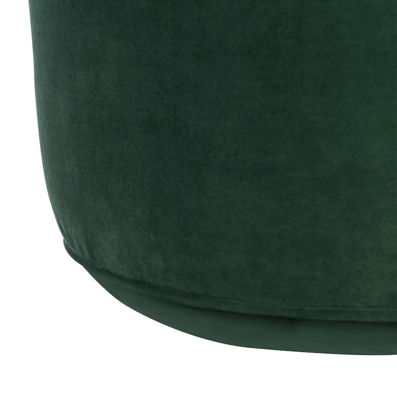 Pouf ottoman cylindrique en velours