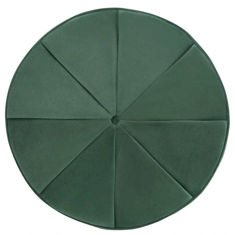Pouf ottoman cylindrique en velours