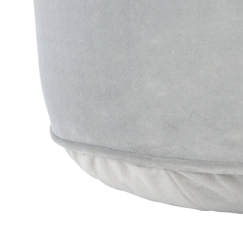 Pouf ottoman cylindrique en velours
