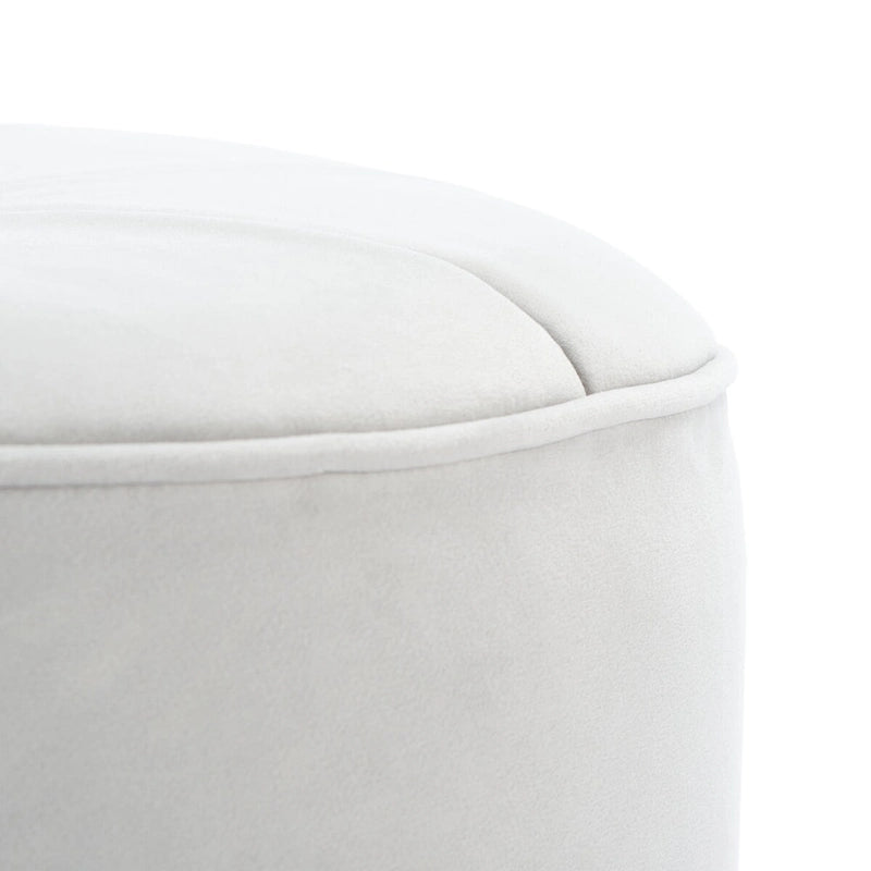 Pouf ottoman cylindrique en velours