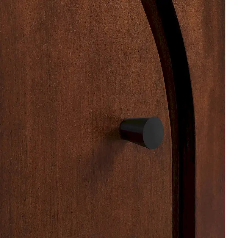 Arched Door Nightstand with Mango Wood Veneer