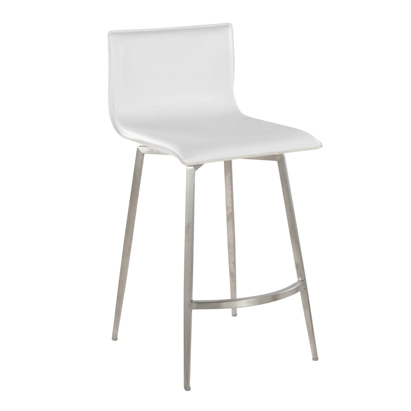 Upholstered 26" Fixed-Height Counter Stool with Swivel - Set of 2