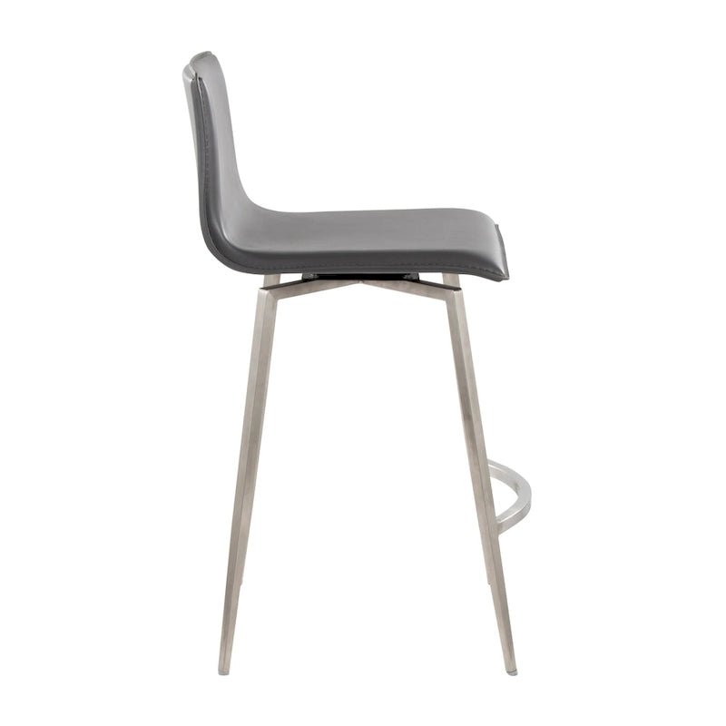 Upholstered 26" Fixed-Height Counter Stool with Swivel - Set of 2