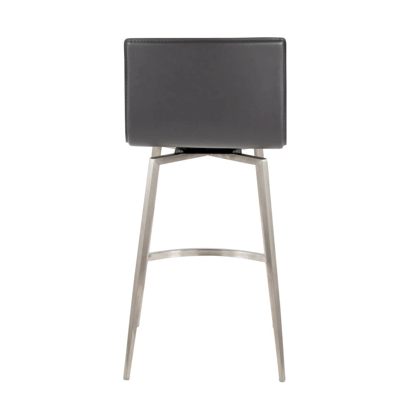 Upholstered 26" Fixed-Height Counter Stool with Swivel - Set of 2