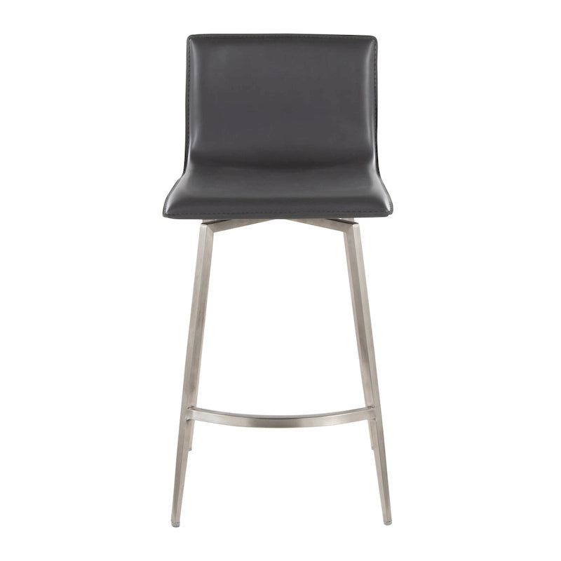 Upholstered 26" Fixed-Height Counter Stool with Swivel - Set of 2