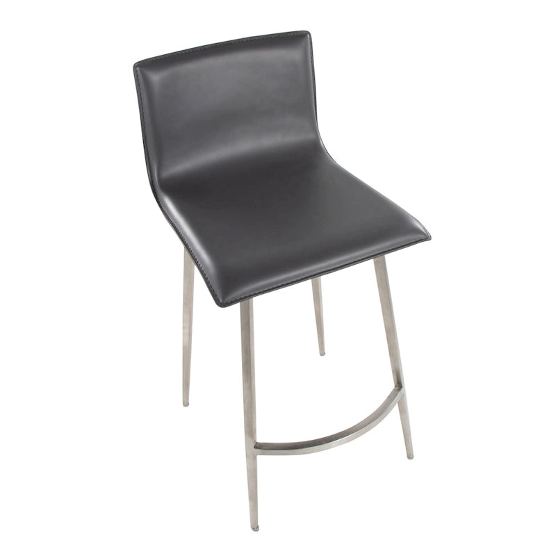Upholstered 26" Fixed-Height Counter Stool with Swivel - Set of 2