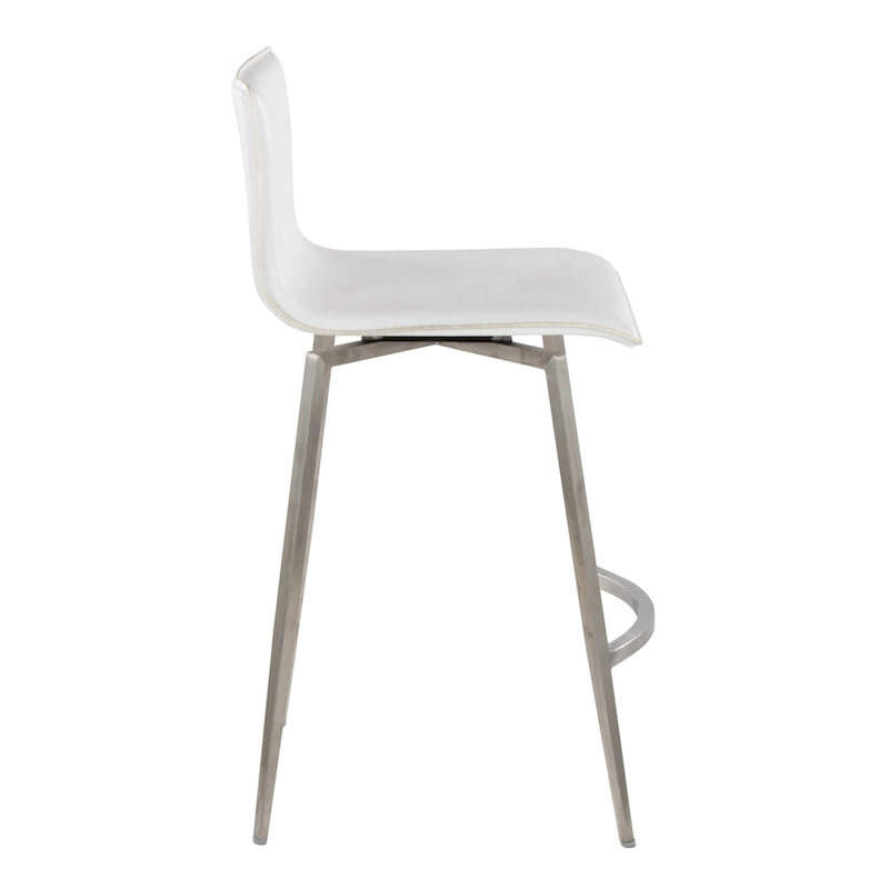 Gepolsterter Barhocker mit fester Höhe, 26", drehbar - 2er-Set