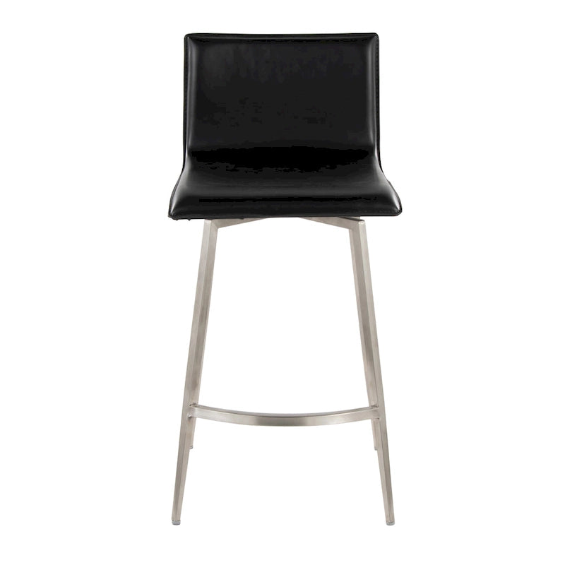 Gepolsterter Barhocker mit fester Höhe, 26", drehbar - 2er-Set