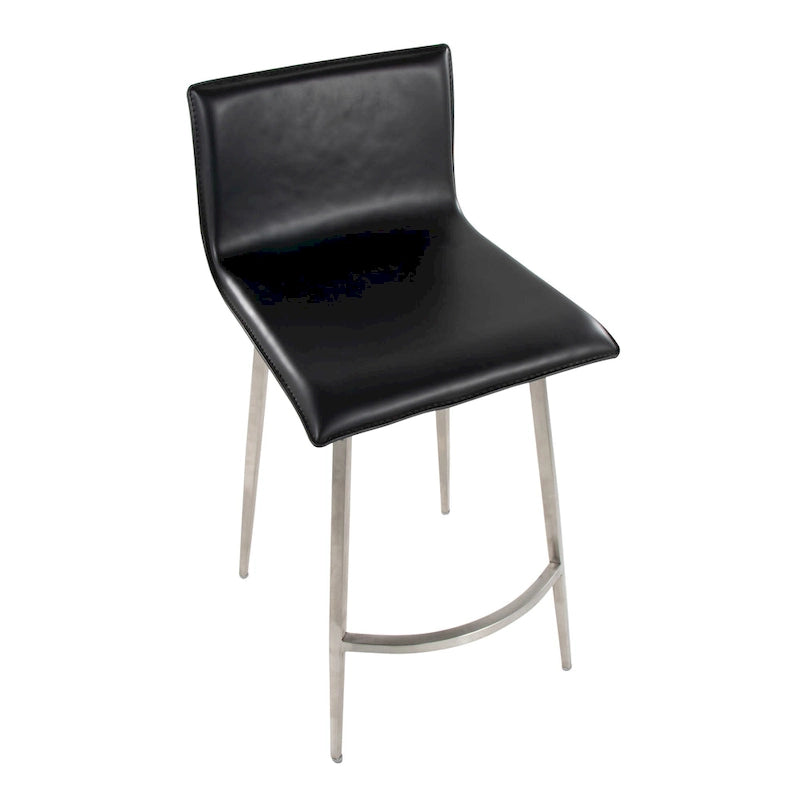 Gepolsterter Barhocker mit fester Höhe, 26", drehbar - 2er-Set