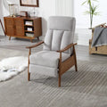 Wood Frame Recliner Armchair