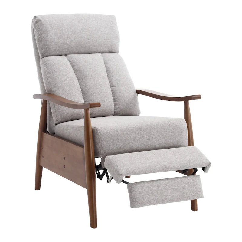Wood Frame Recliner Armchair