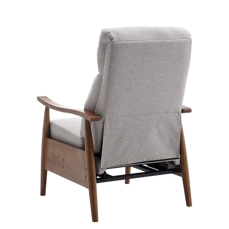 Wood Frame Recliner Armchair
