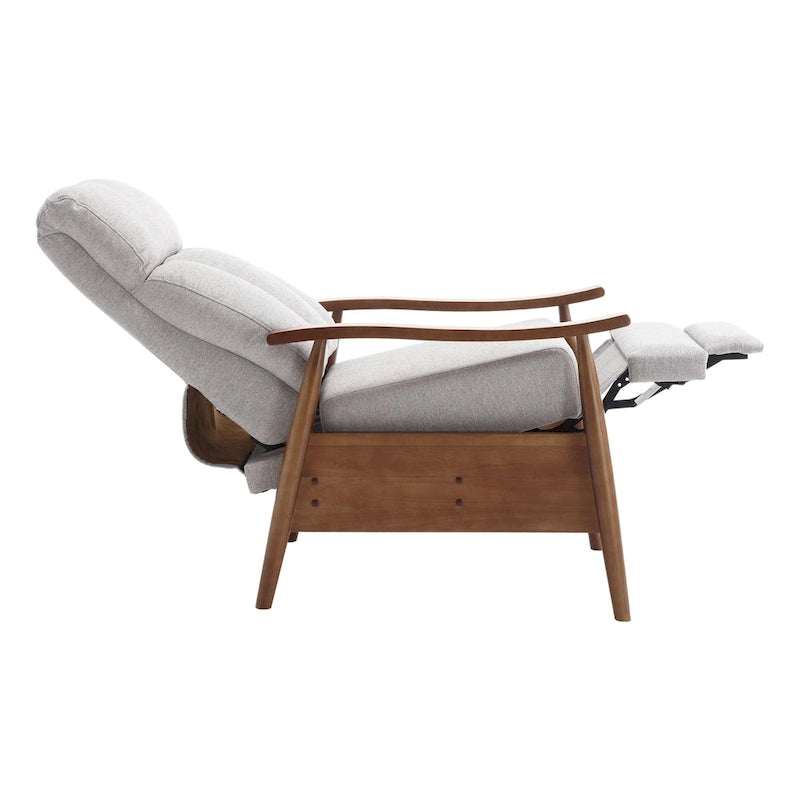 Wood Frame Recliner Armchair